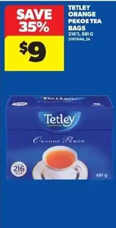 Real Canadian Superstore Tetley orange pekoe tea bags offer