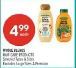 Shoppers Drug Mart Whole Blends hair care products offer