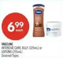 Shoppers Drug Mart Vaseline intensive care jelly or lotions offer