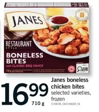Janes boneless chicken bites