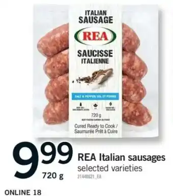 Rea italian sausages