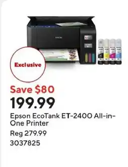 Staples Epson EcoTank ET-2400 All-in-One Printer offer