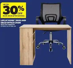 Real Canadian Superstore Life At Home Desk And S&Co Office Chair offer