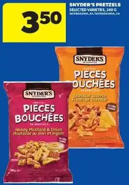 Real Canadian Superstore Snyder's pretzels pieces bouchées offer