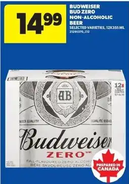 Real Canadian Superstore Budweiser zero non-alcoholic beer offer