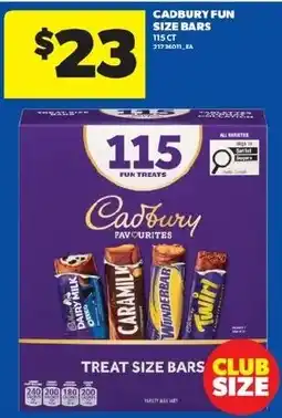Real Canadian Superstore Cadbury fun size bars offer