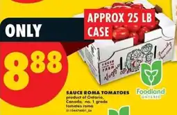 No Frills Sauce roma tomatoes offer