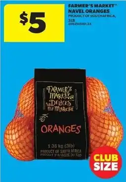 Real Canadian Superstore Farmer's Market navel oranges offer