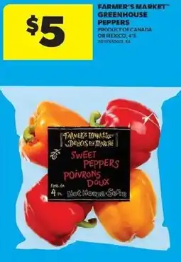 Real Canadian Superstore Farmer's Market greenhouse peppers offer