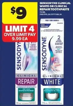 Real Canadian Superstore Sensodyne clinical repair toothpaste offer