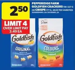 Real Canadian Superstore Pepperidge Farm Goldfish Crackers offer