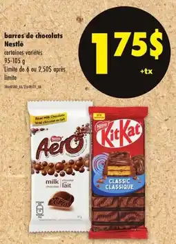 Maxi Nestlé bars de chocolats offer