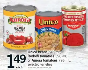 Fortinos Unico beans offer