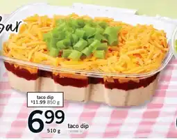 Fortinos taco dip offer