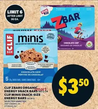 Clif zbars organic energy snack bars