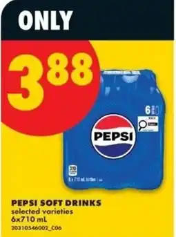 No Frills Pepsi soft drinks offer