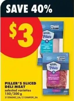 No Frills Piller's sliced deli meat offer