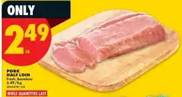 No Frills Pork half loin offer