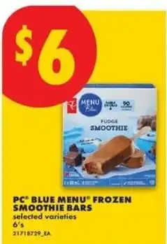 No Frills pc blue menu frozen smoothie bars offer