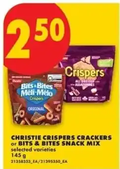 No Frills Christie crisppers crackers or bits & bites snack mix offer