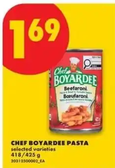 No Frills Chef boyardee pasta offer