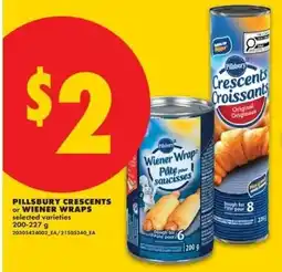 No Frills Pillsbury crescents or wiener wraps offer