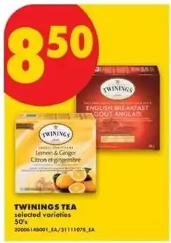 No Frills Twinings tea selected varieties offer