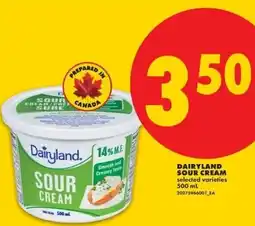 No Frills Dairyland sour cream offer