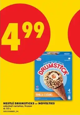 No Frills Nestle drumsticks or novelties offer