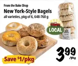 Farm Boy From the Bake Shop New York-Style Bagels offer