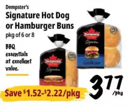 Farm Boy Dempster's Signature Hot Dog or Hamburger Buns offer