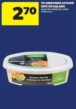 Real Canadian Superstore Ta'ambonne kosher dips or salads offer