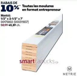 RONA Metrie mouldings offer