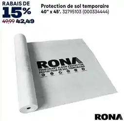 RONA Rona temporary floor protector offer