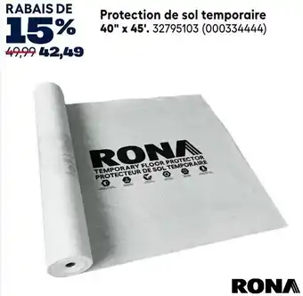 Rona temporary floor protector