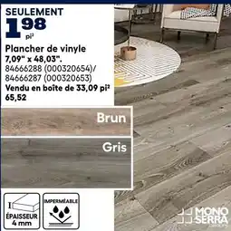 RONA Mono Serra vinyl flooring offer
