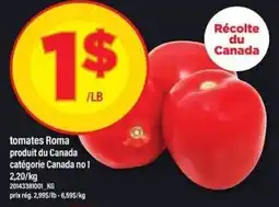 Maxi tomates Roma offer