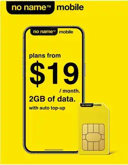 No Frills no name mobile offer