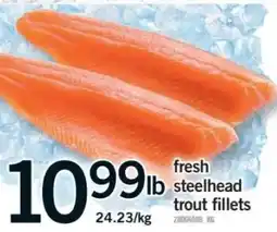 Fortinos fresh steelhead trout fillets offer