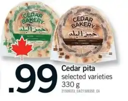 Fortinos Cedar pita offer