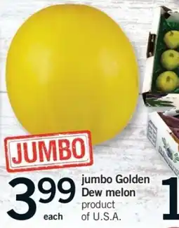 Fortinos jumbo Golden Dew melon offer
