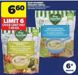 Real Canadian Superstore Baby Gourmet organic cereal offer