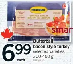 Fortinos Butterball bacon style turkey offer