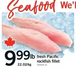 Fortinos fresh Pacific rockfish fillet offer