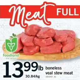 Fortinos Foodland boneless veal stew meat offer