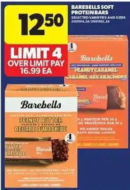 Real Canadian Superstore Barebells soft proteinbars offer