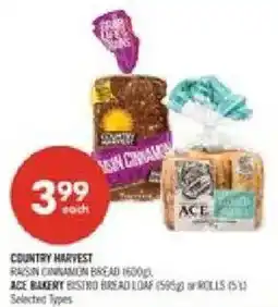 Shoppers Drug Mart Country Harvest raisin cinnamon bread offer