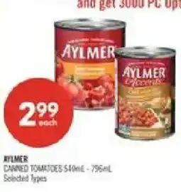 Shoppers Drug Mart Aylmer canned tomatoes offer