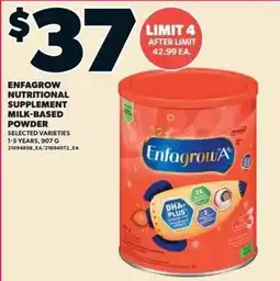 Zehrs Markets Enfagrow nutritional supplement milk-based powder offer