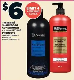 Zehrs Markets Tresemmé shampoo or conditioner offer